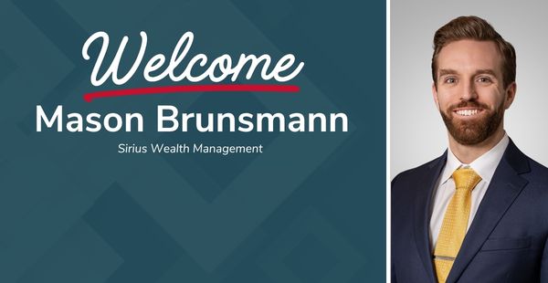 Welcome Mason Brunsmann with headshot