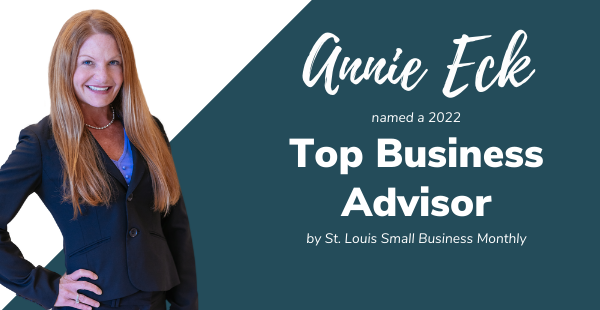 Annie Eck, Vice President Commercial Banking at CNB St. Louis Bank Top Business Advisor